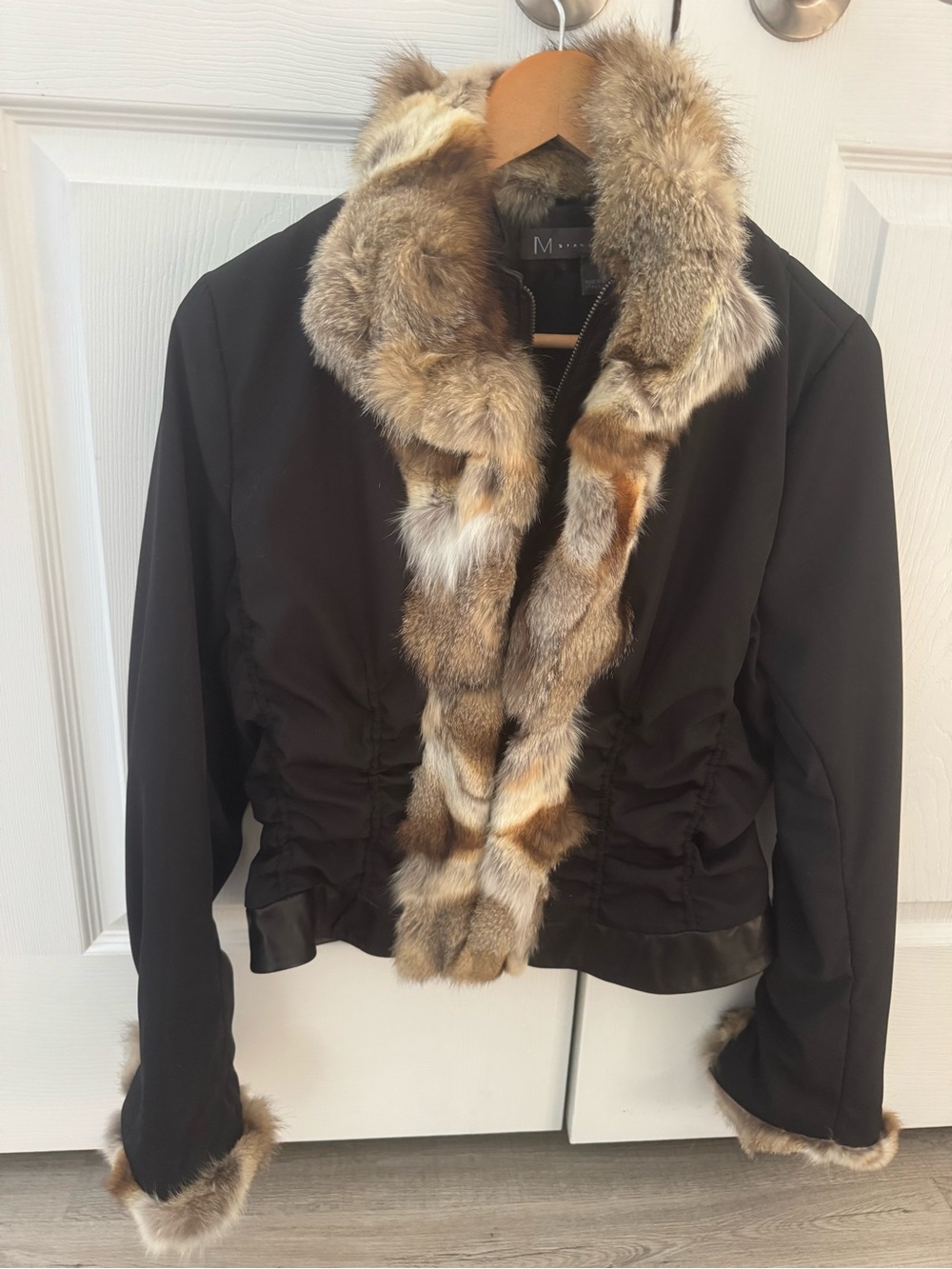 Vintage M. Siamo Genuine Fox Fur Trim Jacket – Made in Italy – Size 10 - Picture 10 of 10